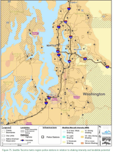 Cascadia Rising Shake Zones